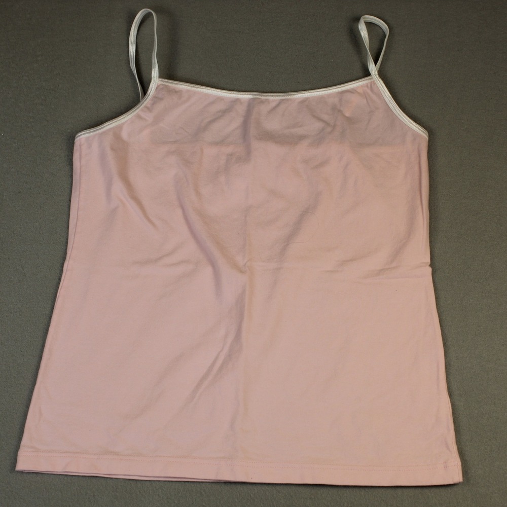 Gap Camisole Spaghetti Strap Cotton Blend Large Pink Basic Layering Tank Top
